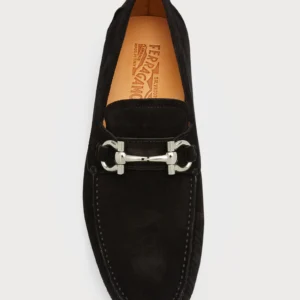 Ferragamo Men's Parigi Gancini Leather Shoes
