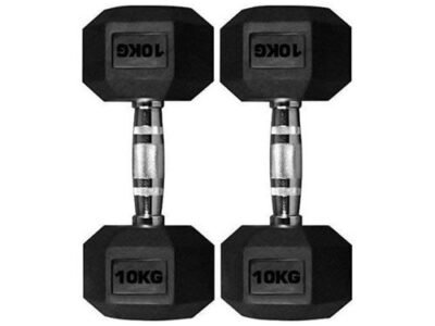 10kg Hexagon Dumbbells