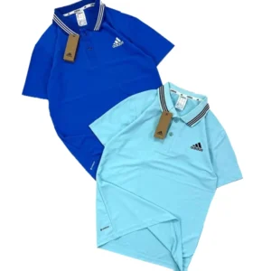 Adidas 3 Stripe Neck Collar Shirt 2