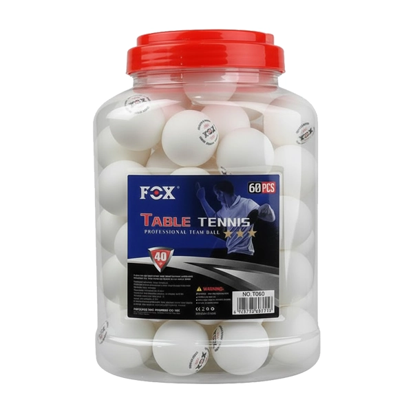 60pcs Fox Table Tennis Balls in Container