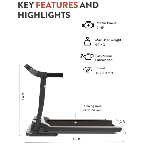 2HP Pro-Tech Treadmill