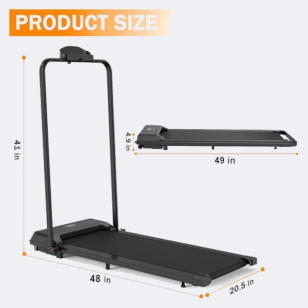 Walking Pad Treadmill shown in the Plus Fitness catalogue
