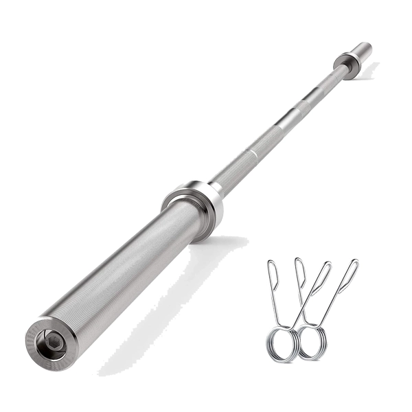 20KG Olympic Barbell shown in the Plus Fitness catalogue