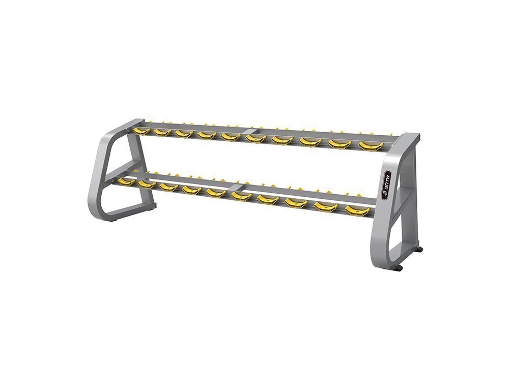 Dumbbell Rack shown in the Plus Fitness catalogue